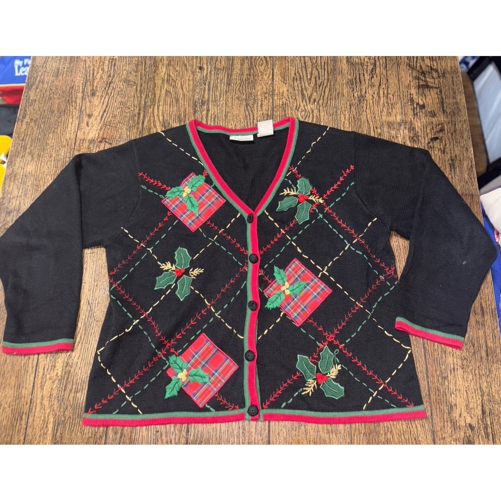 Vintage Basic Editions Holiday Present Festive Ca… - image 1